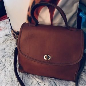 Authentic coach vintage purse light brown